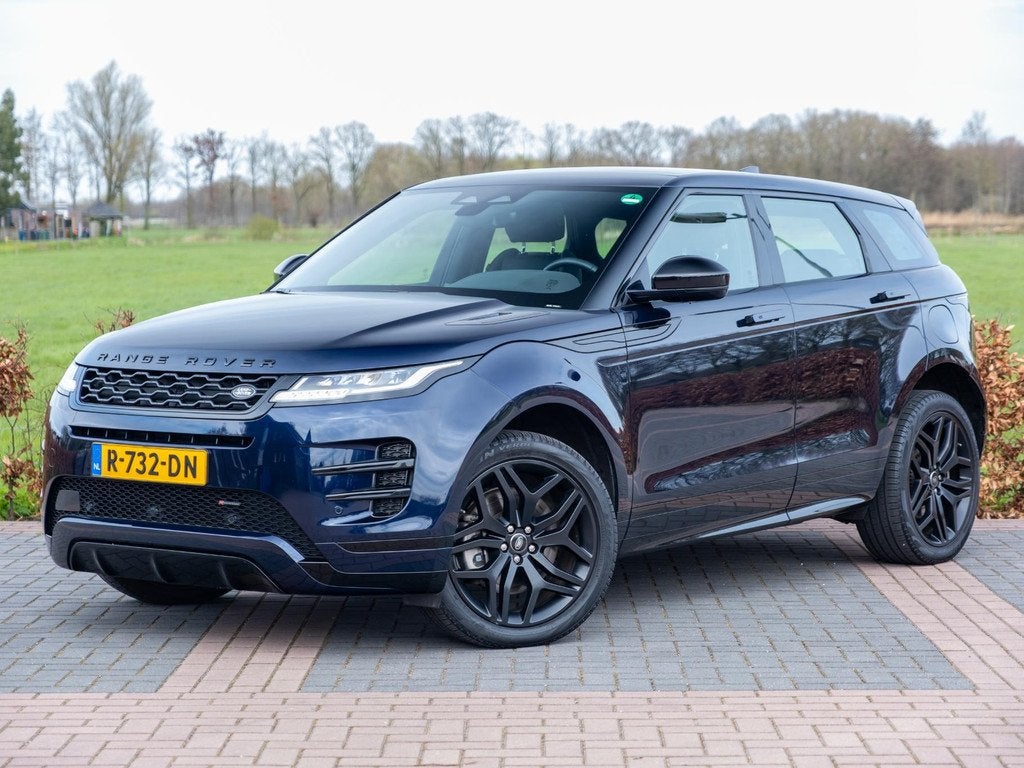 Land Rover Range Rover Evoque 1.5 P300e AWD R-Dynamic SE | P, Auto's, Land Rover, Automaat, Stof, Euro 6, Blauw