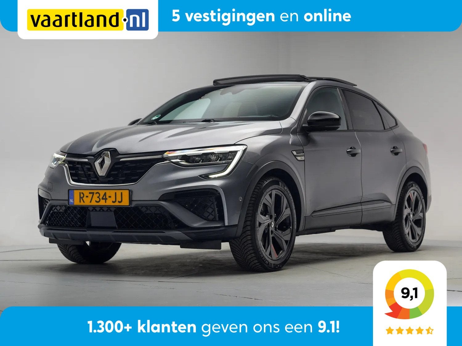 Renault Arkana E-Tech 1.6 Hybrid 145 R.S. Line [ Panorama Le, Auto's, Automaat, Gebruikt, 23 km/l, Origineel Nederlands