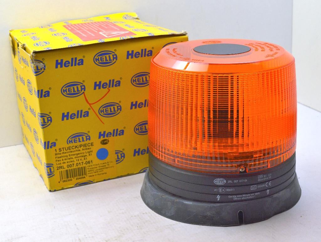 Hella KLX xenon oranje zwaailamp flitslamp 2RL 007.017-061, Auto-onderdelen, Verlichting, Mercedes-Benz, Oldtimer onderdelen, Overige automerken