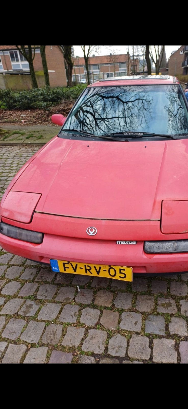 Mazda 323 1.6 I F GLX 16V AUT U9 1992 Rood, Auto's, 4 cilinders, 400 kg, Origineel Nederlands, 1200 kg