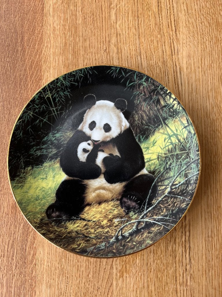 Will Nelson - W.S. George - The panda - bord, Meerkleurig, Steen/keramiek, Ophalen of Verzenden, Zo goed als nieuw
