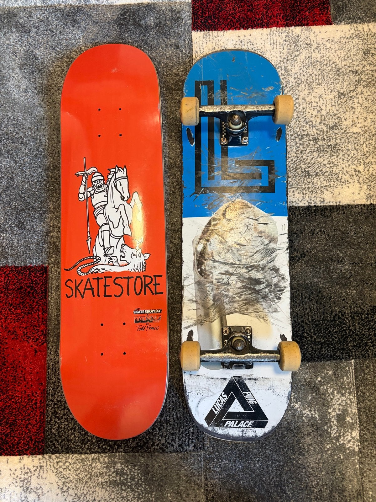 Palace Skateboard met new Skatestore x DLXSF deck, Ophalen of Verzenden, Gebruikt, Skateboard