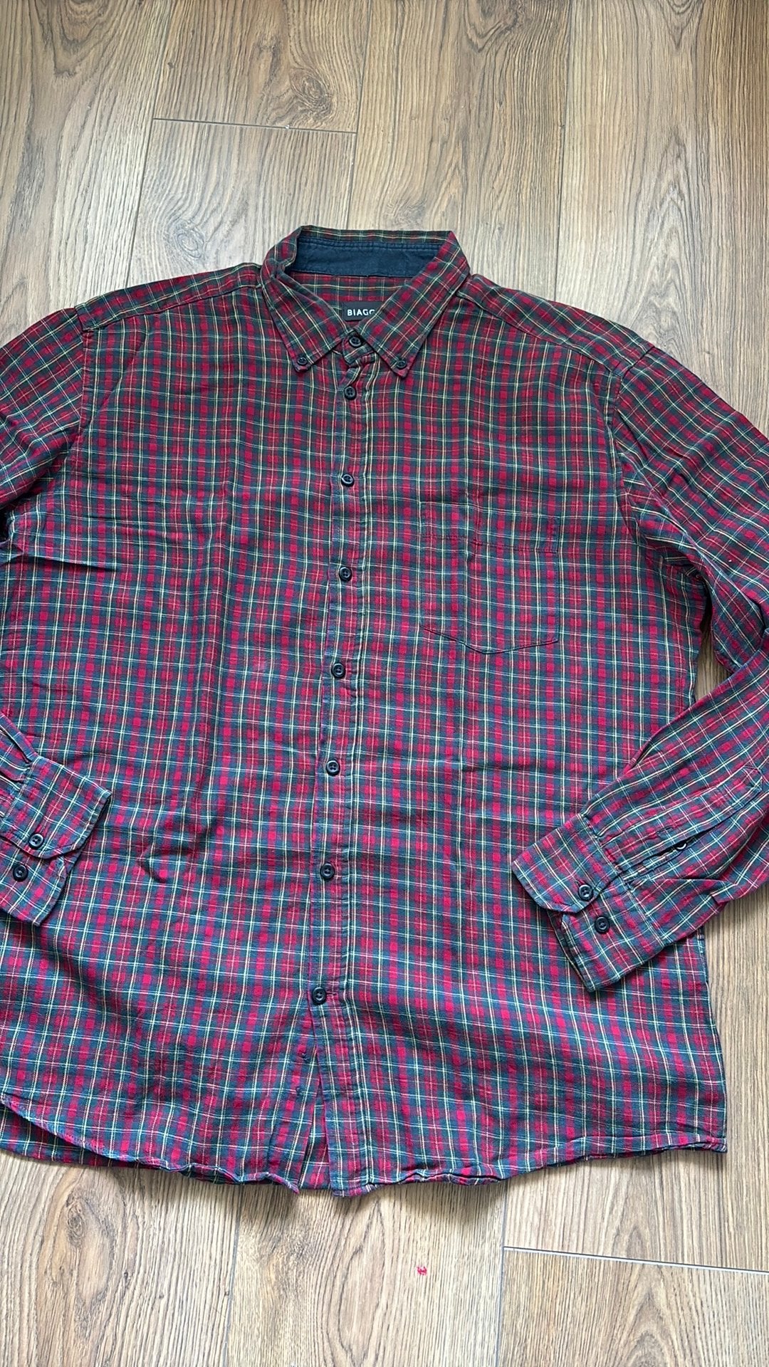 Overhemd biaginni, Kleding | Heren, Ophalen of Verzenden, Zo goed als nieuw, Blauw, Overhemd