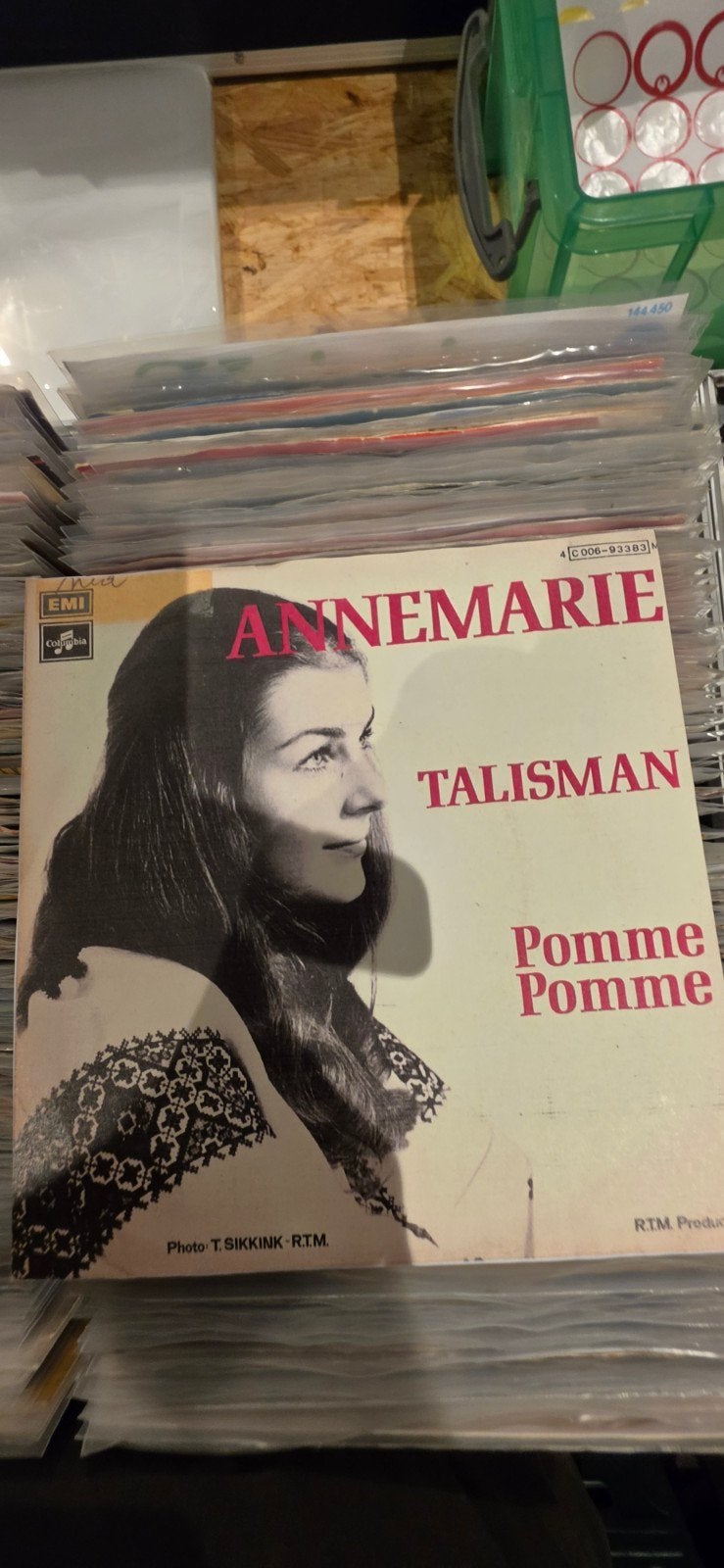Annemarie - Talisman / Pomme Pomme (7 inch vinyl), Cd's en Dvd's, Vinyl | Nederlandstalig, Ophalen, Gebruikt, Fotohoes, 7 inch