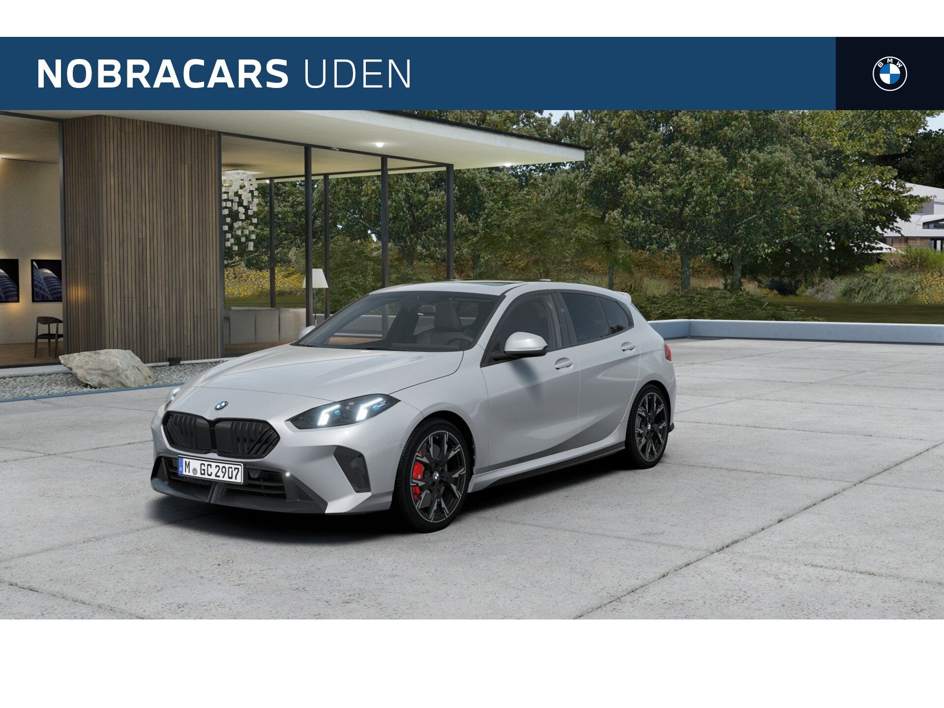 BMW 1 Serie 120 M Sport Automaat / Panoramadak / Sportstoele, Auto's, Dealer onderhouden, Zwart, 156 pk, Automatische klimaatregeling