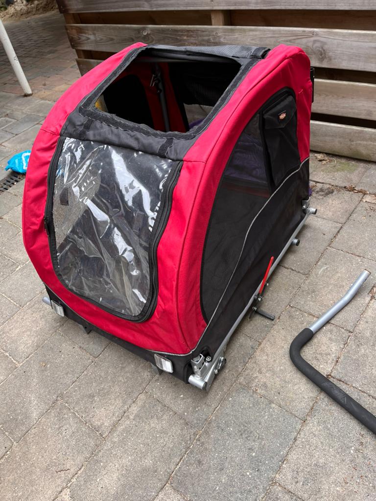 Honden wandel fietswagen, Ophalen, Zo goed als nieuw