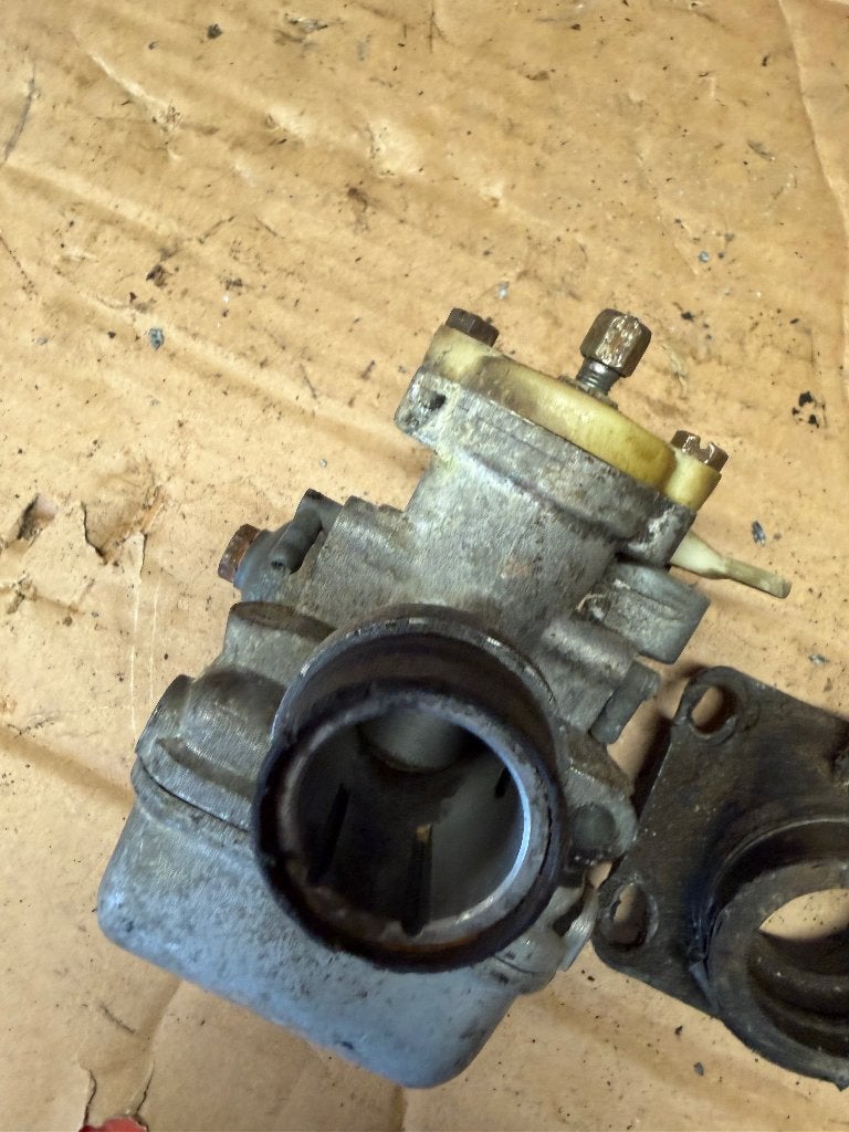 DellOrto 25MM carb met rubber sprstuk, Ophalen of Verzenden, Gebruikt, Carburateur, Overige merken