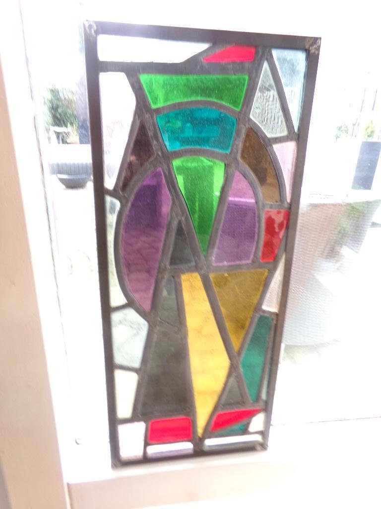 Mooi Glas in Lood Raampje - Gesigneerd - Ivo Bakelants 1962, Ophalen of Verzenden