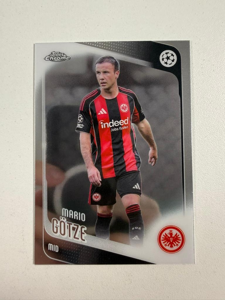 162 Mario Gotze Topps Chrome 2025-26, Ophalen of Verzenden, Nieuw, Buitenlandse clubs, Poster, Plaatje of Sticker