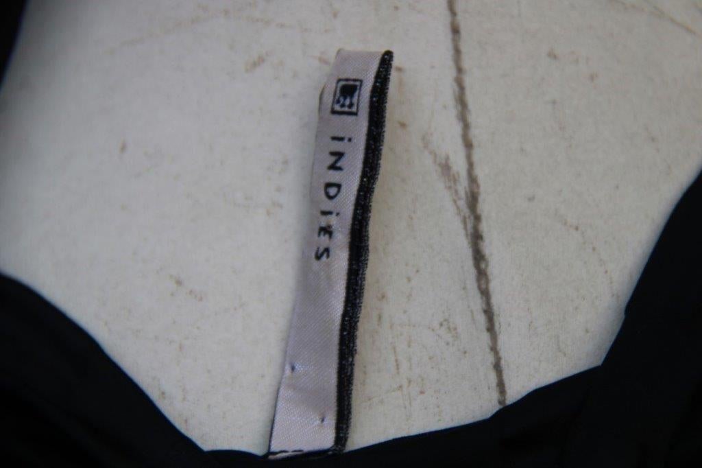 Ballonjurk zwart Indies mt 2 (S) travelstof Vaste prijs, Kleding | Dames, Jurken, Verzenden, Zwart, Zo goed als nieuw, Indies