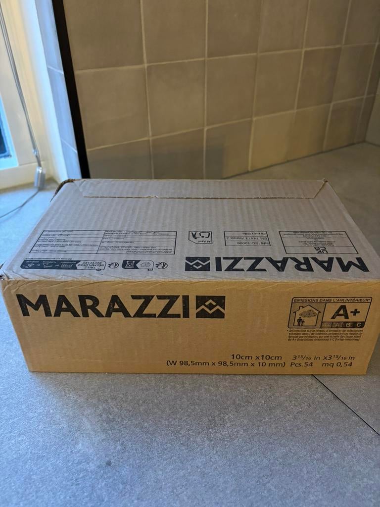 Tegels 10x10 kleur Marazzi Zellige Lana, Ophalen, Nieuw, Minder dan 20 cm, Minder dan 20 cm
