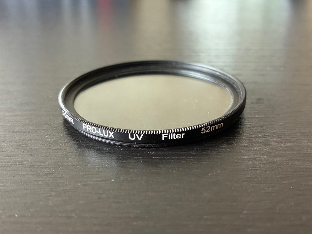 Pro-lux 52mm UV filter, Verzenden, UV-filter, Zo goed als nieuw, 50 tot 60 mm