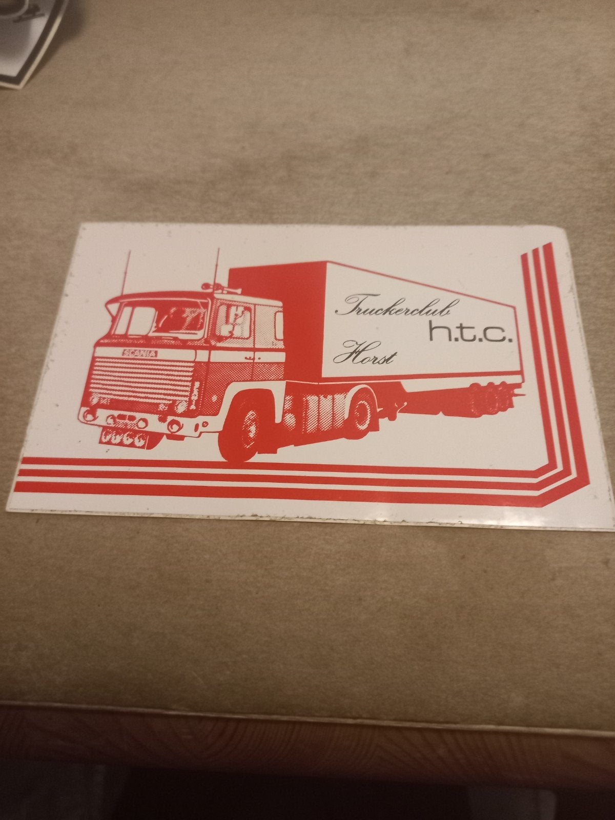 Vintage Truckerclub Horst h.t.c. Scania vrachtwagen, Verzamelen, Ophalen of Verzenden, Gebruikt, Auto's