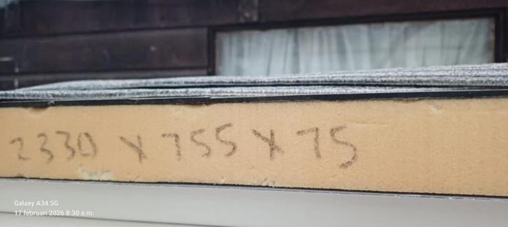 Geïsoleerde Trespa platen dikte 5 cm maten staan er op, Overige typen, Ophalen of Verzenden, Rvs, Minder dan 2 meter