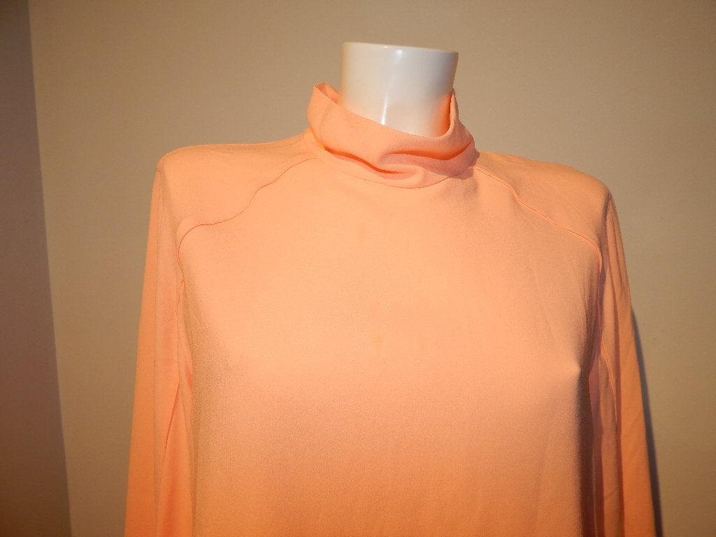 Marccain prachtige top koraal oranje tint kolletje rits rug5, Maat 42/44 (L), Oranje, Ophalen of Verzenden, Zo goed als nieuw