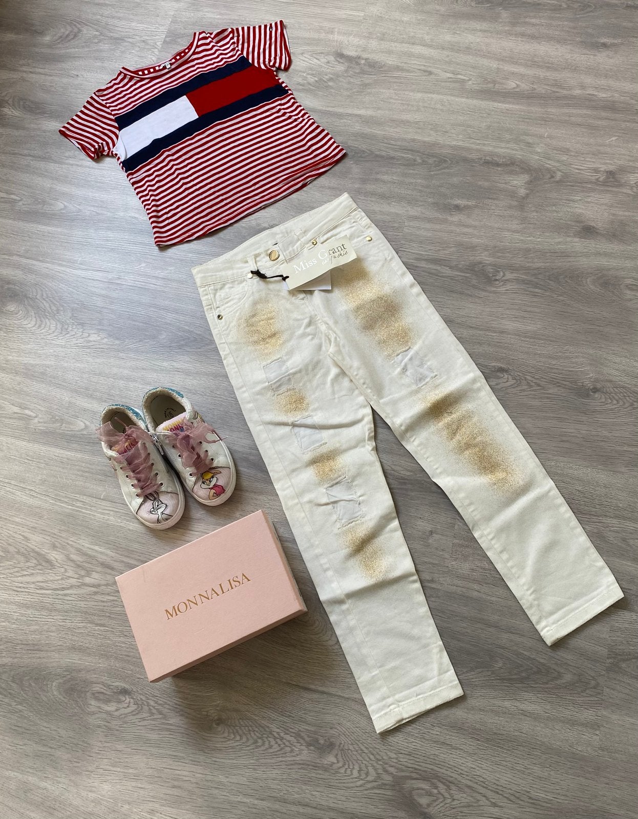 Mooie merken set van monalissa, Miss Grant en Tommy Hilfiger, Ophalen of Verzenden, Zo goed als nieuw, Meisje, Setje