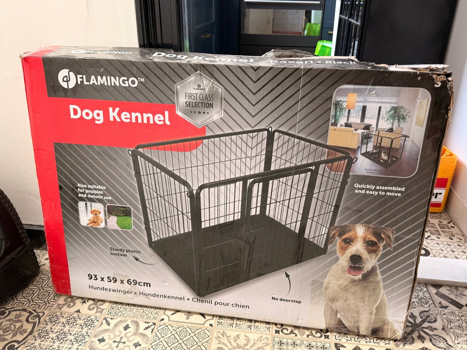 Kennel 93x59x69, Ophalen, Gebruikt