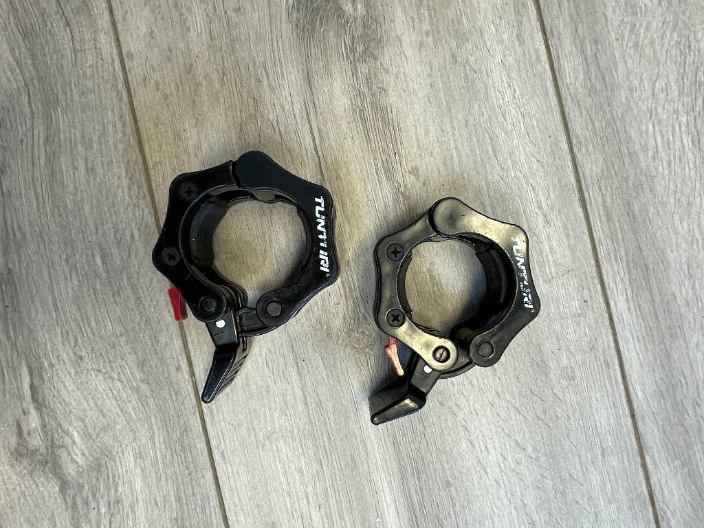Tunturi Olympic Lock Jaw Collars 50 mm – haltersluiters, Ophalen of Verzenden, Gebruikt, Halterstangen