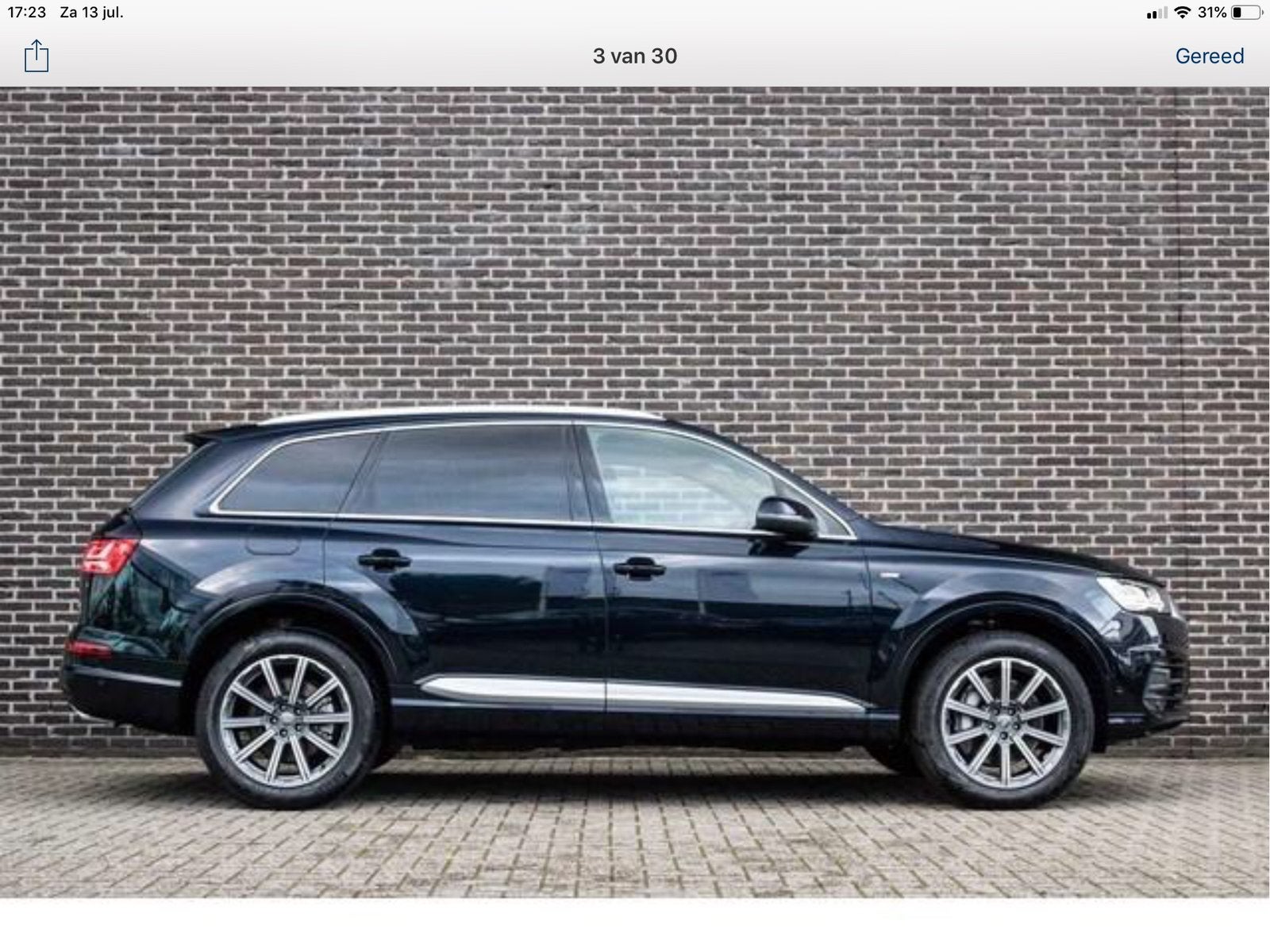 Audi Q7 Quattro 7Pers. 3.0 TDI (BTW AUTO), Automaat, Blauw, Leder, 272 pk
