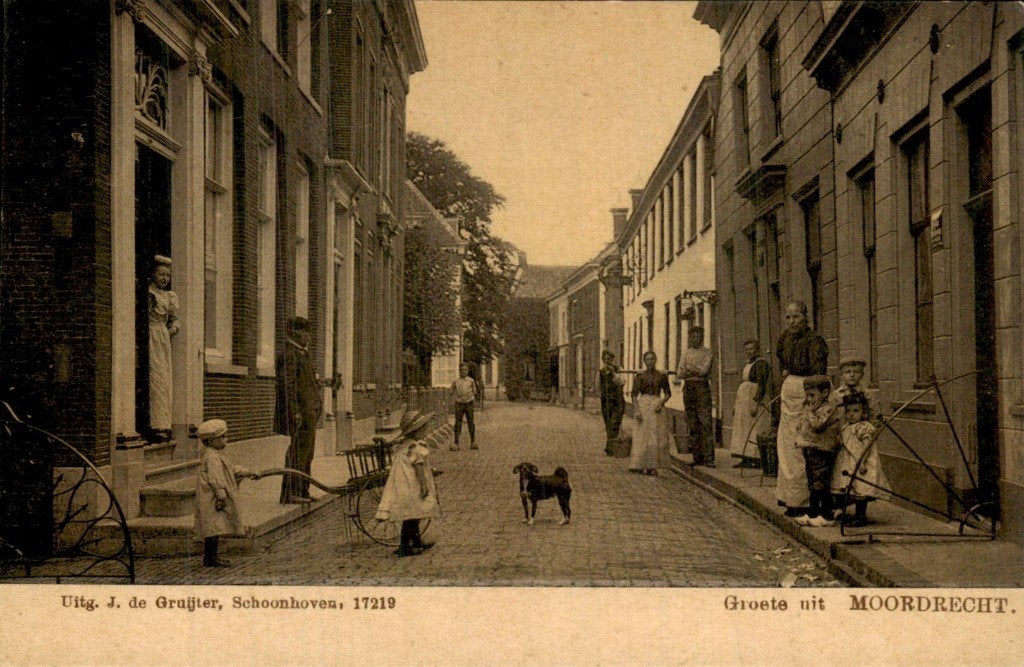 Moordrecht - Dorpskiekje - 1908, Verzamelen, Ansichtkaarten | Nederland, Ophalen of Verzenden, Voor 1920, Ongelopen, Zuid-Holland