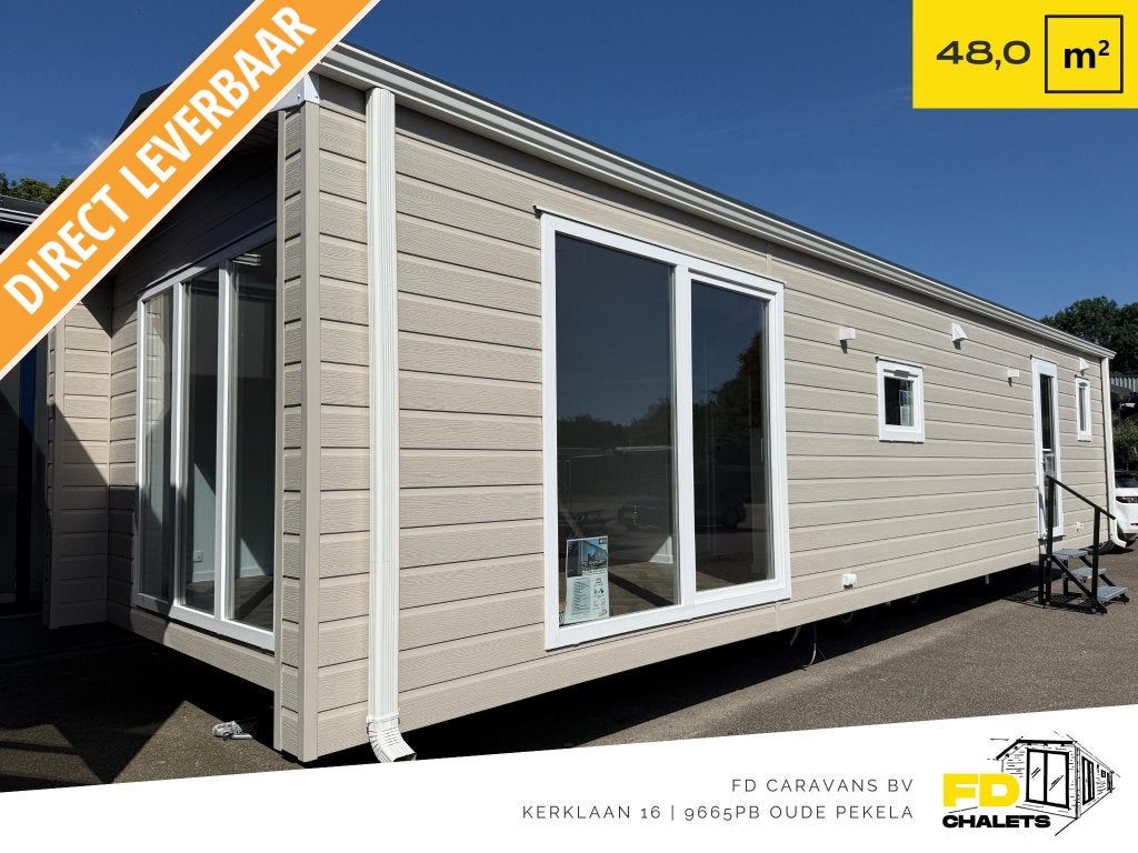 FD Chalet Nomad 12.00x4.00 3 Slpk DG CV Incl. Transport, Caravans en Kamperen