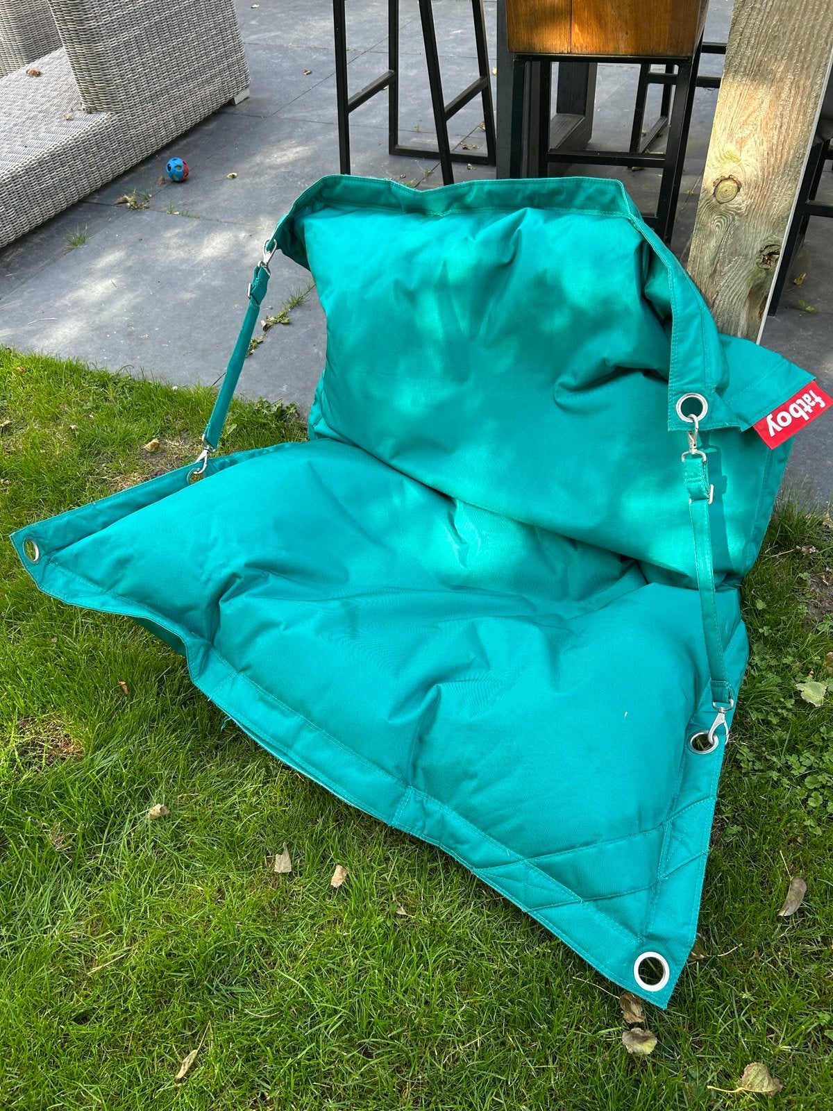 Fatboy Buggle-up Original Zitzak  - Turquoise, Ophalen, Zo goed als nieuw, Overige kleuren, Zitzak