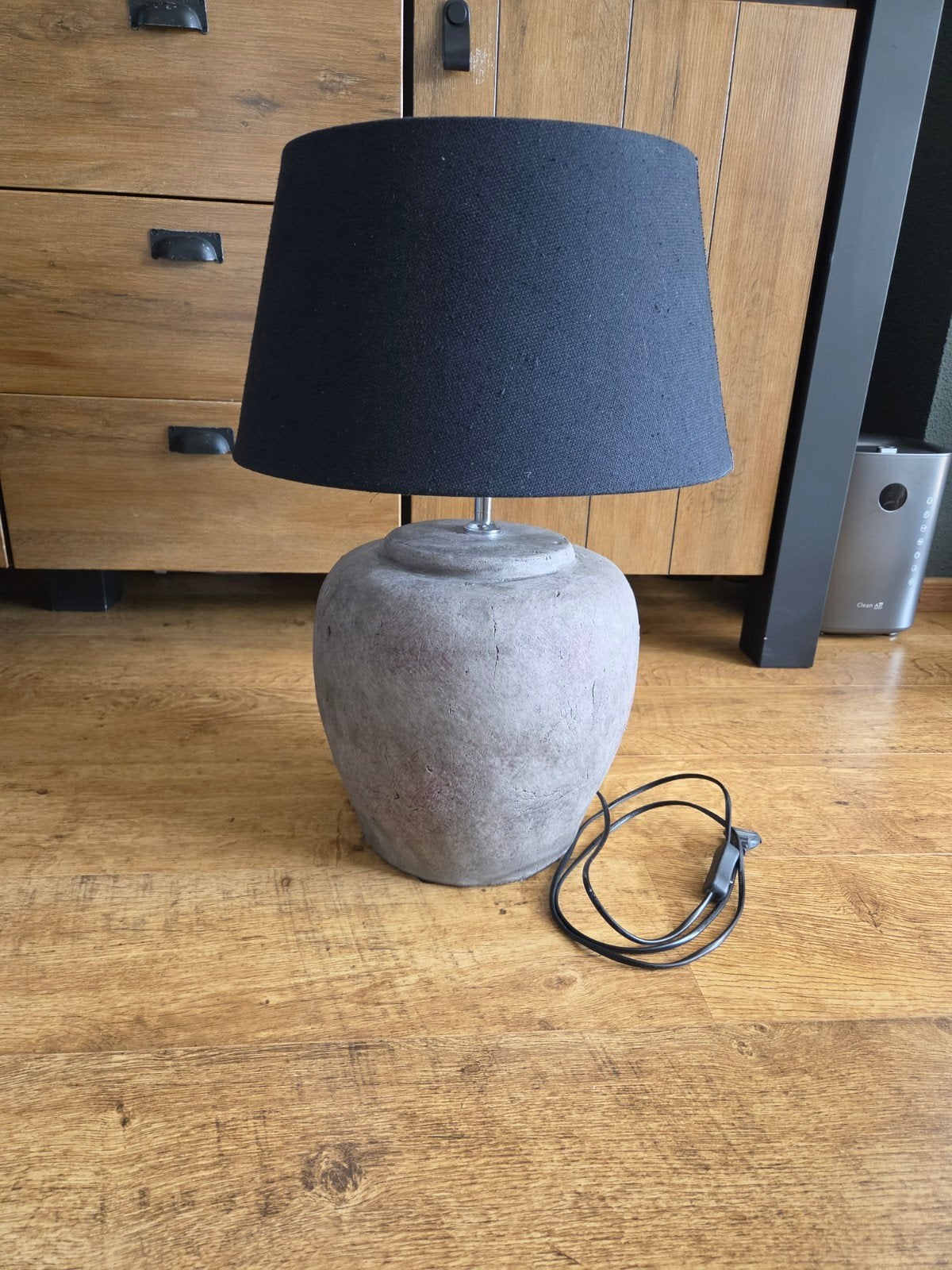 schemerlamp ( 57 cm ) met zware betonnen voet, Huis en Inrichting, Ophalen, Schemerlamp