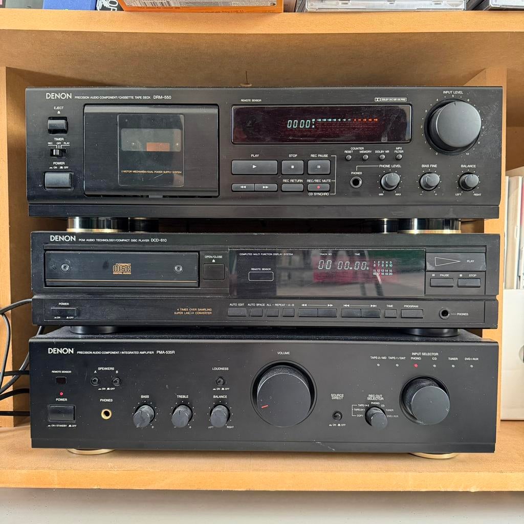 Denon - made in Japan - PMA-535R en CD-speler DCD-610, Ophalen, Gebruikt, Denon, Losse componenten