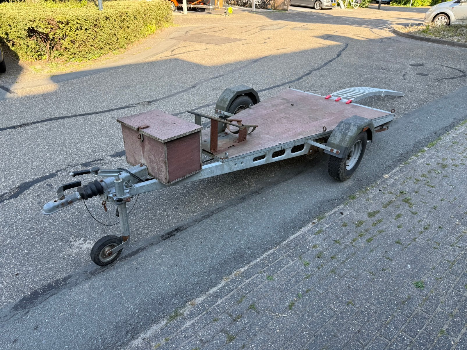 Motor trailer , aanhangwagen, Ophalen, Gebruikt