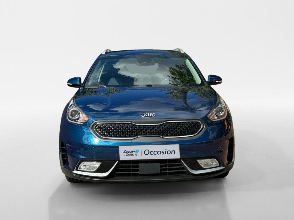 Kia Niro 1.6 GDi Hybrid BusinessLine | Airco | Navi | Camera, Auto's, Kia, 12 maanden, Gebruikt, Euro 6, Blauw