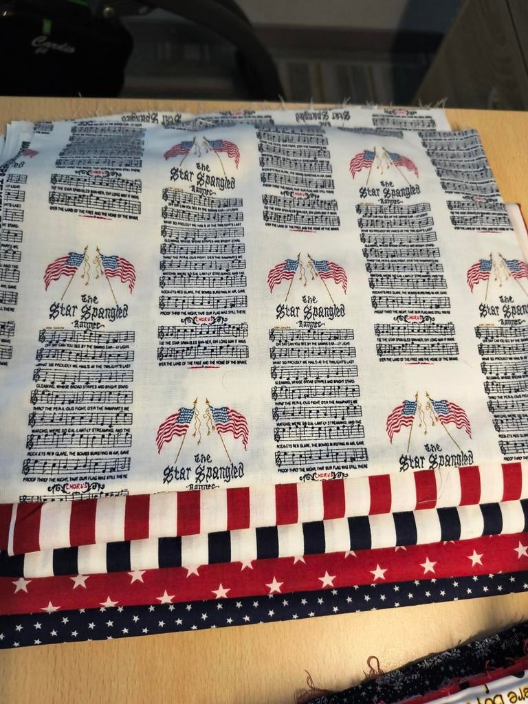 QUILTSTOFFEN Amerikaanse vlag, Overige kleuren, 120 cm of meer, Ophalen of Verzenden, Katoen