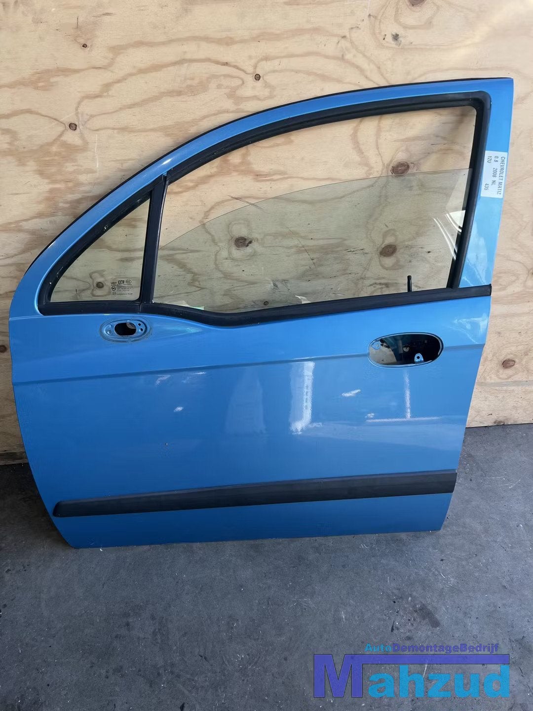 CHEVROLET MATIZ Blauw 12U links voor deur 2005+, Gebruikt, Info@gm.com, Chevrolet, Deur