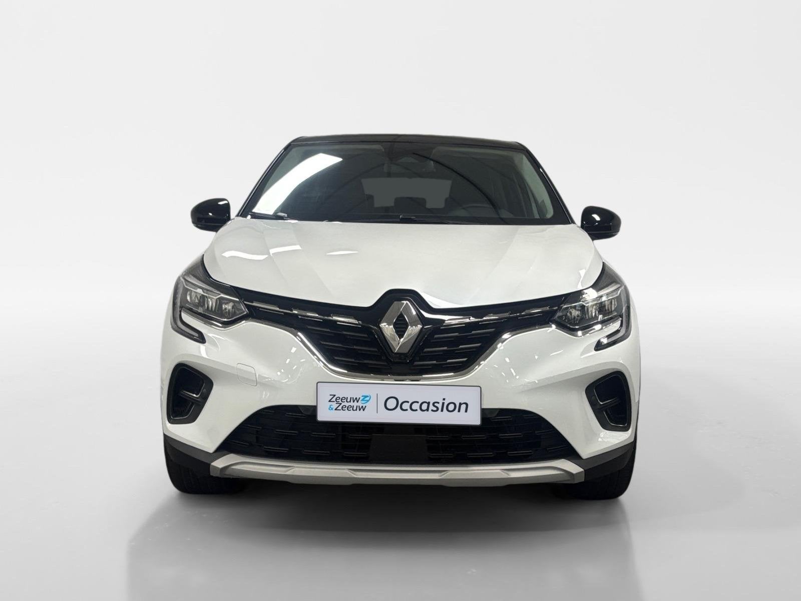 Renault Captur 1.6 E-Tech full hybrid 145 techno AUTOMAAT NA, Auto's, 12 maanden, Gebruikt, Leder en Stof, Wit