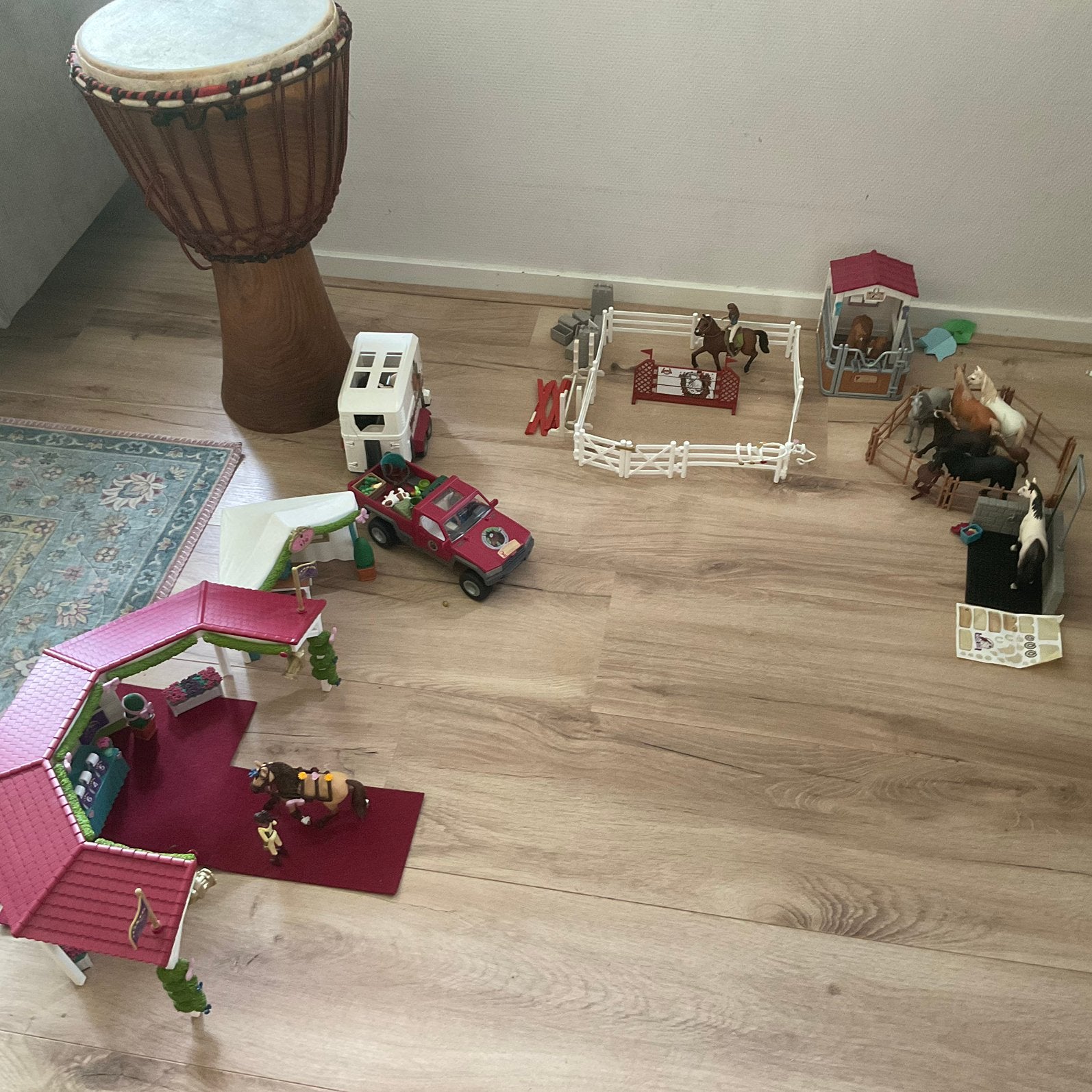 Schleich set met van alles, Ophalen of Verzenden, Zo goed als nieuw