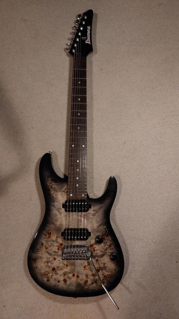 Ibanez AZ427P1PB Premium 2022 - 7 snarige gitaar, Ophalen, Zo goed als nieuw, Solid body, Ibanez