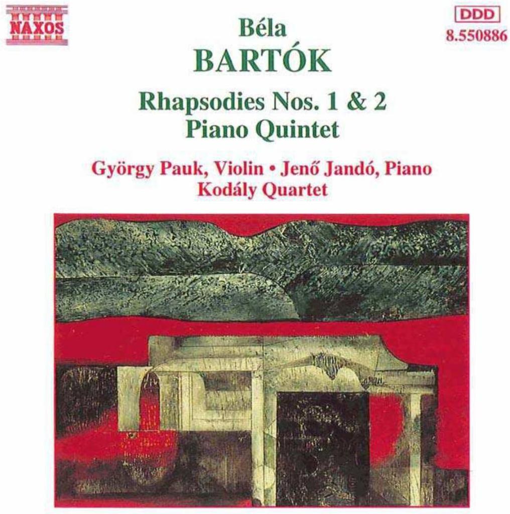 bartok rhapsodies 1 en 2, Verzenden, Barok, Zo goed als nieuw, Kamermuziek