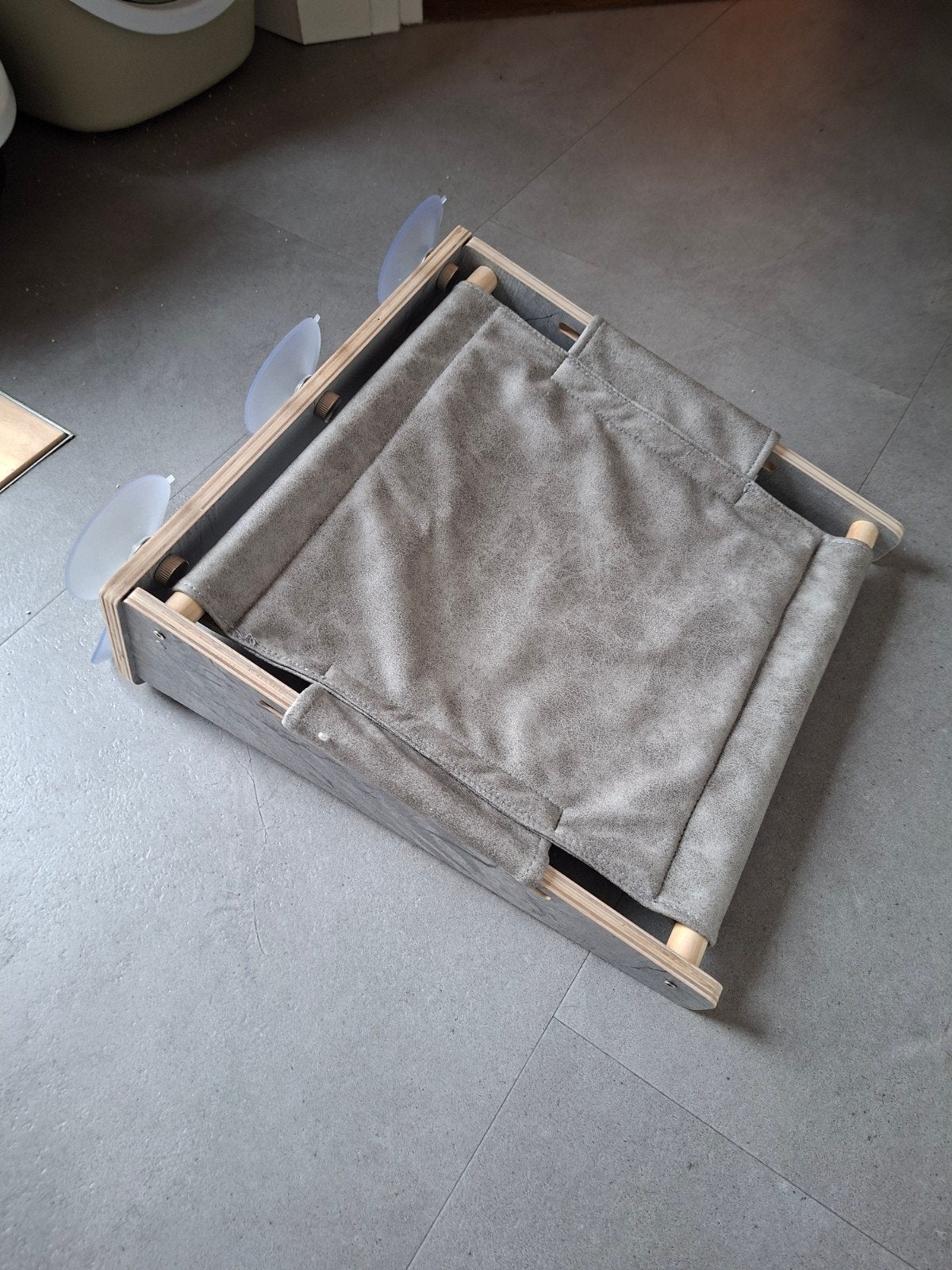 JoyCat raambed hangmat grijs 40x42x15cm, Ophalen, Zo goed als nieuw