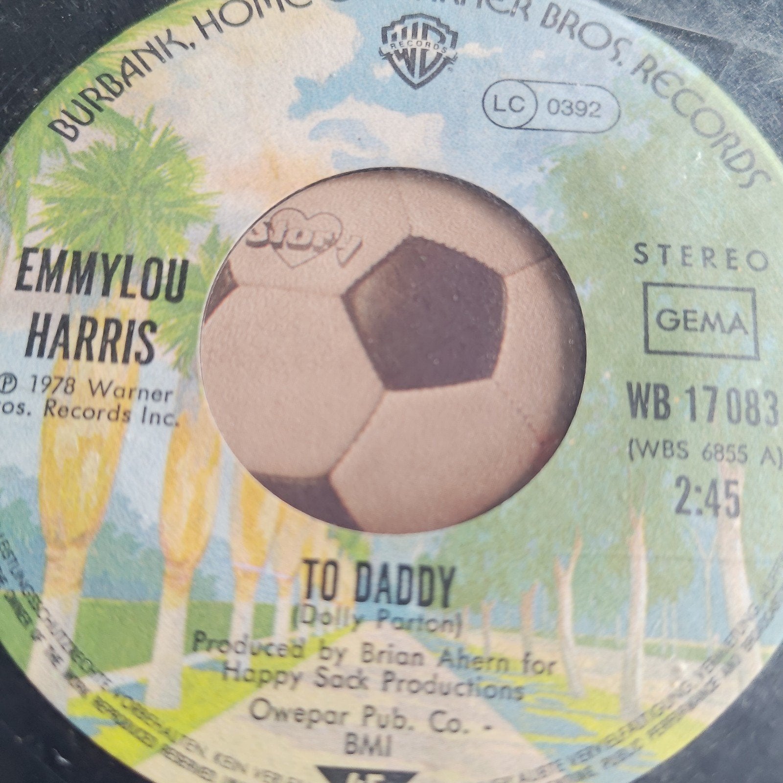Emmylou Harris - To Daddy (Dolly Parton) - 1978 Vinyl Single, Gebruikt, 7 inch, Ophalen of Verzenden, EP