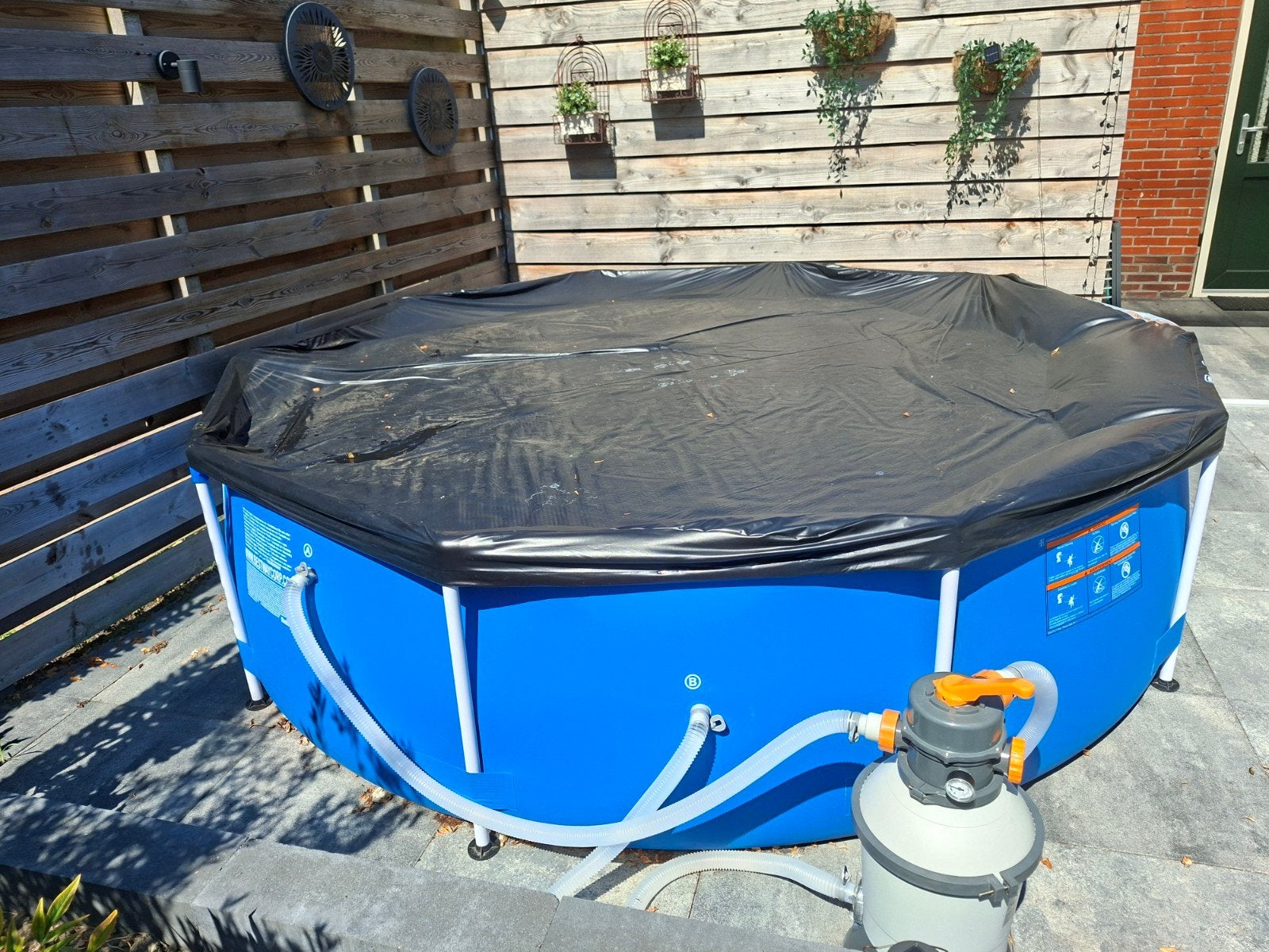 bestway zwembad  amper 1 seizoen oud incl extra's, Tuin en Terras, Ophalen, 200 tot 300 cm, Zo goed als nieuw, Opzetzwembad