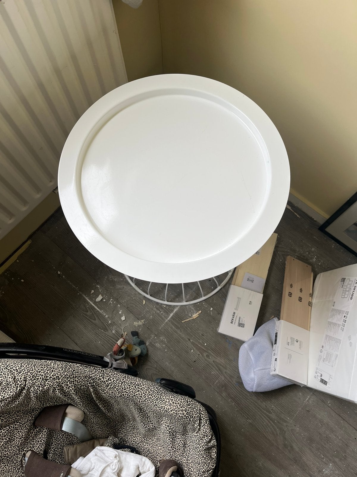 Bijzettafeltje van Zuiver, Ophalen, Gebruikt, Rond, Metaal of Aluminium
