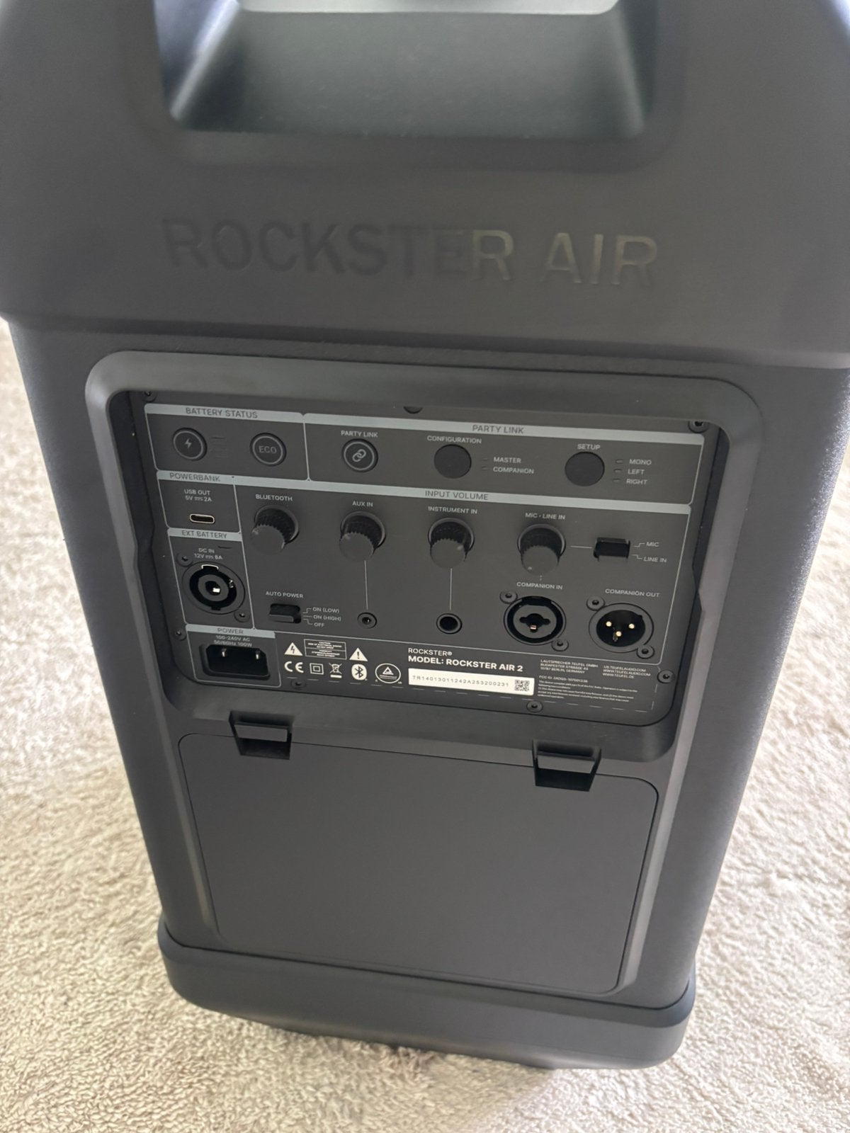 Fender x Teufel ROCKSTER AIR 2 – Draagbare Bluetooth speaker, Audio, Tv en Foto, Luidsprekers, Overige merken, Overige typen, Ophalen of Verzenden