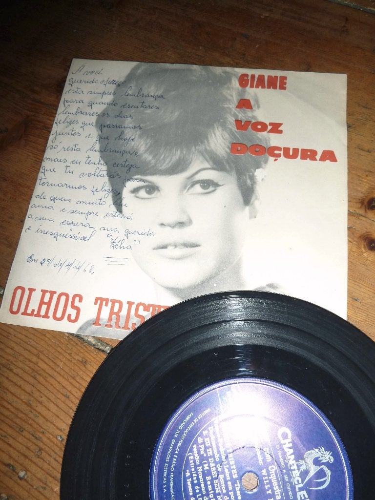 GIANE olhos tristes EP zeldzaam - 1967, EP, Ophalen of Verzenden, EP
