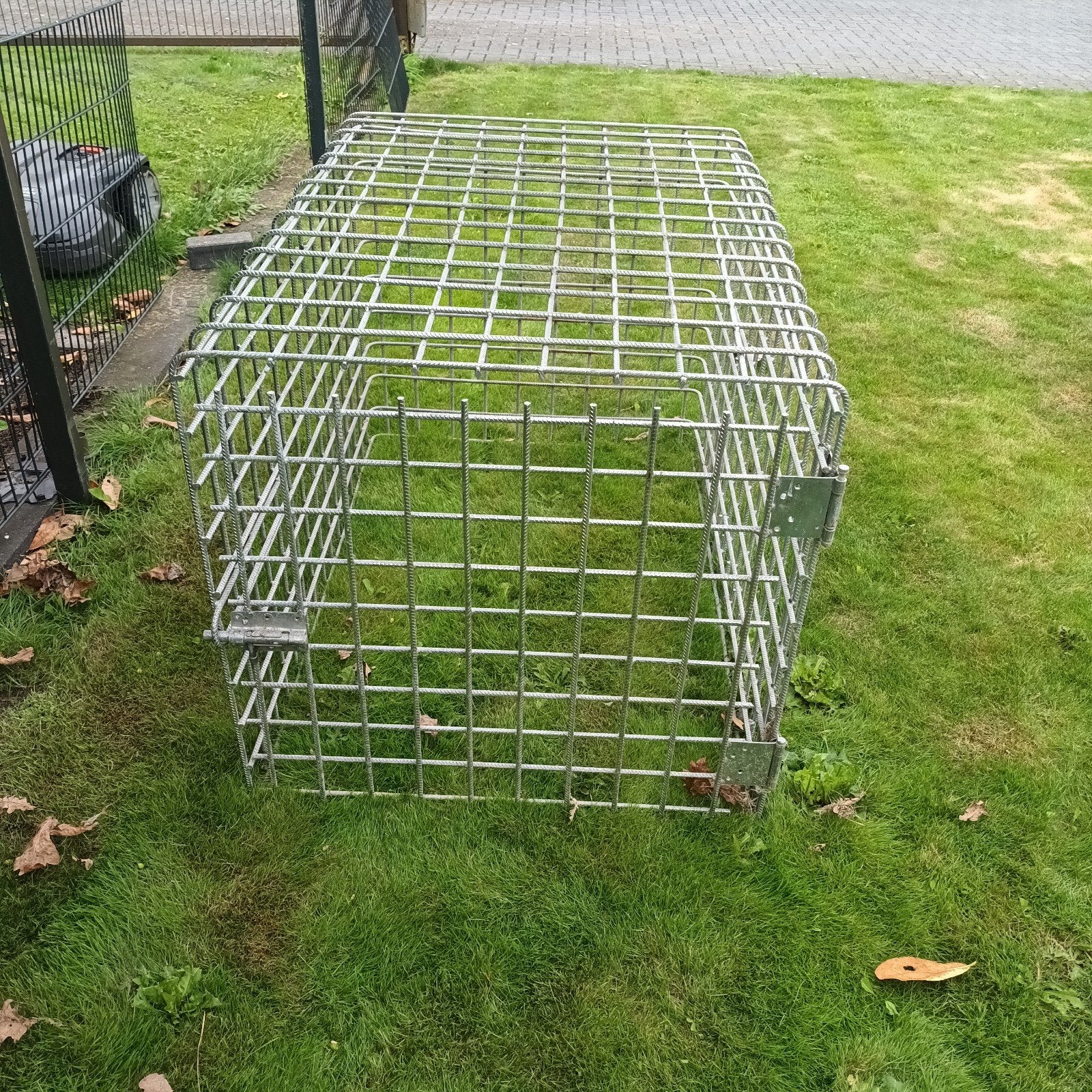 Grote honden bench  ( gegalvaniseerd ), Ophalen of Verzenden, Zo goed als nieuw