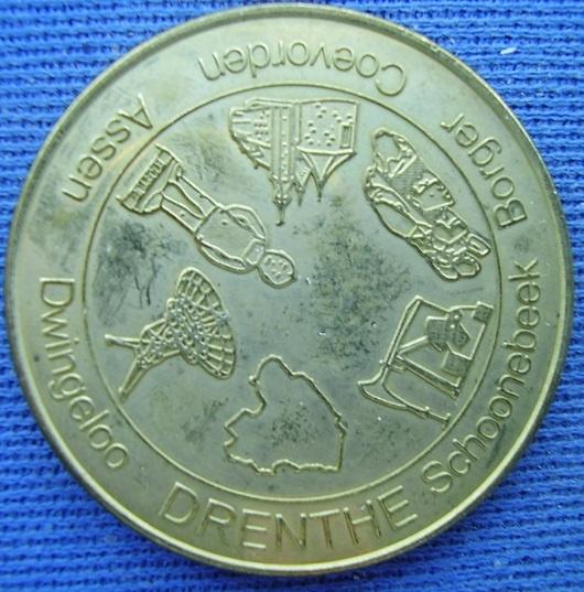 Dutch Heritage Coin, Drenthe (messing), Postzegels en Munten, Ophalen of Verzenden, Overige materialen, Nederland