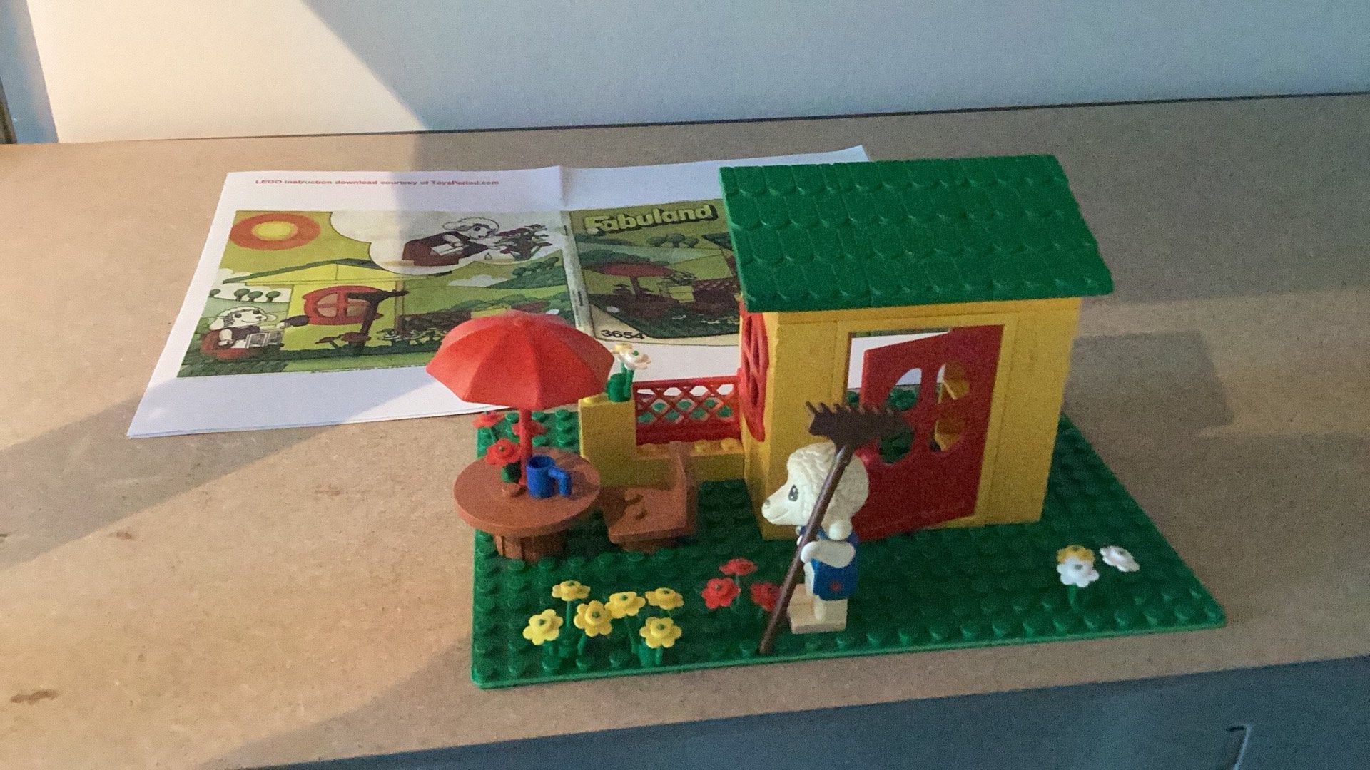 Lego Fabuland Lisa Lamb huis, Ophalen of Verzenden, Gebruikt