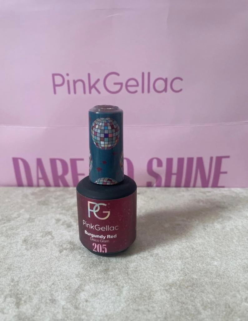 Pink Gellac 205 Burgundy Red - Nieuw, Sieraden, Tassen en Uiterlijk, Uiterlijk | Lichaamsverzorging, Nieuw, Overige typen, Ophalen of Verzenden