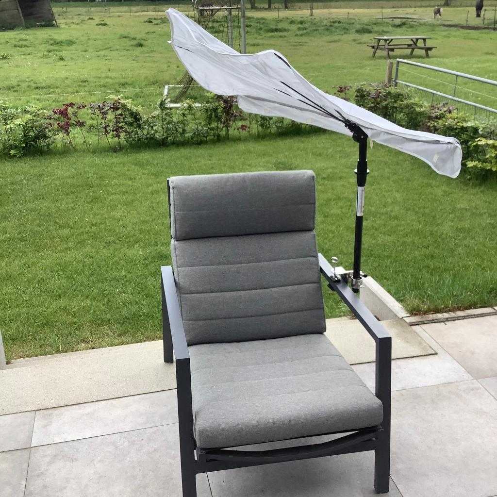 Mini parasol voor bootreling, tuinstoel of ligbed, Watersport en Boten, Ophalen of Verzenden, Zo goed als nieuw, Overige typen