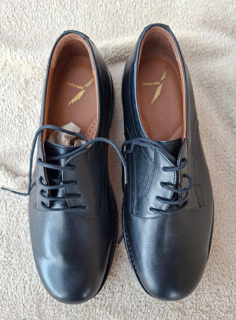 DT Zwarte veterschoenen, maat 41,5, Zwart, Defensie, Nieuw, Ophalen of Verzenden
