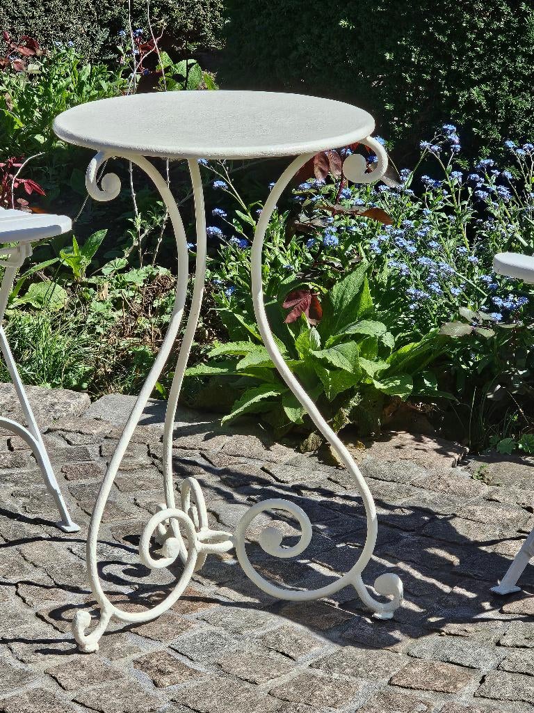 Antiek Frans smeedijzeren BISTRO tafeltje / tuintafeltje, Antiek en Kunst, Ophalen of Verzenden