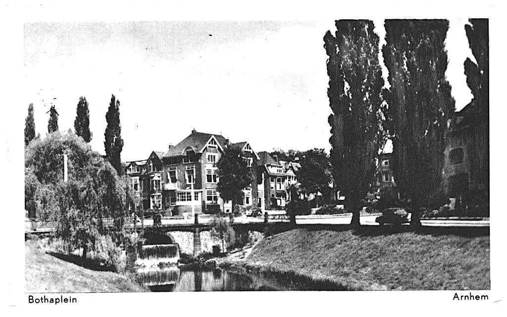 805214	Arnhem	Bothaplein 1957	Gelopen met postzegel, Ophalen of Verzenden, 1940 tot 1960, Gelopen, Gelderland